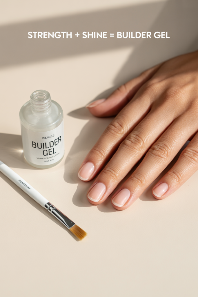 builder gel on natural nails