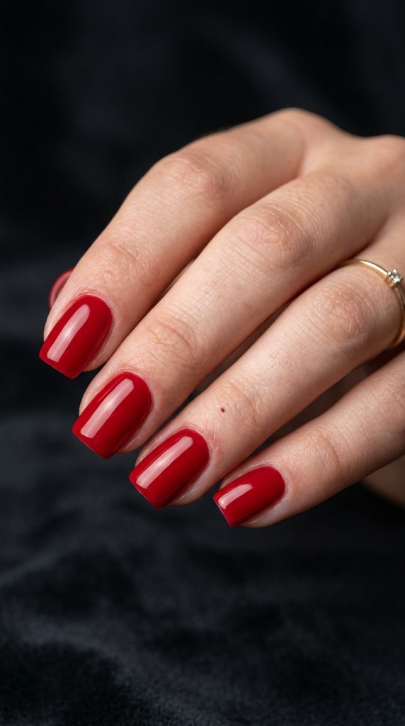 red nail designs