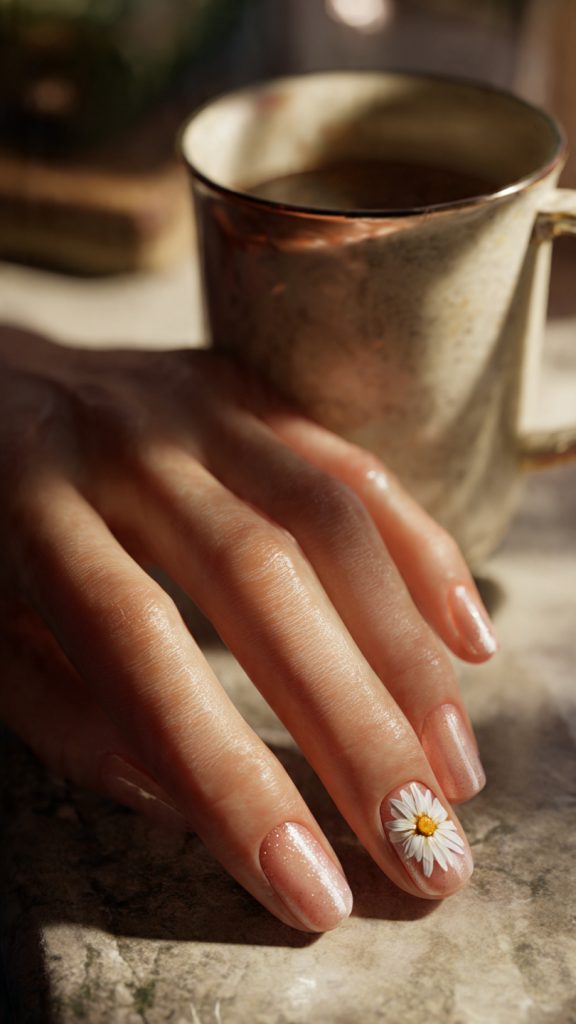 floral nail art