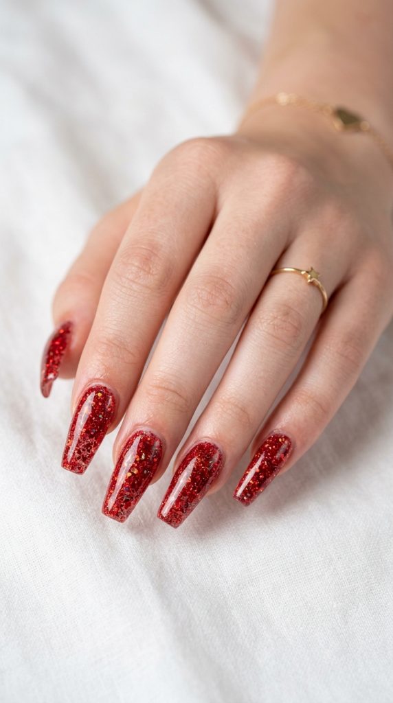 red nail designs