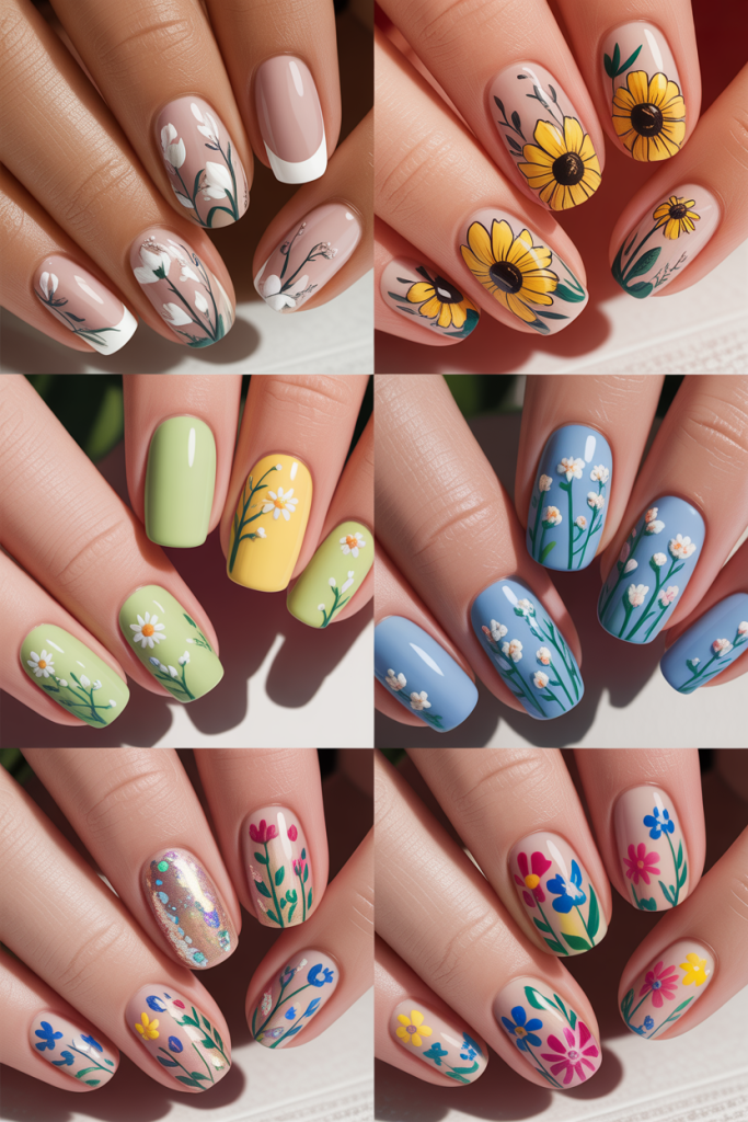 Floral Nail Designs