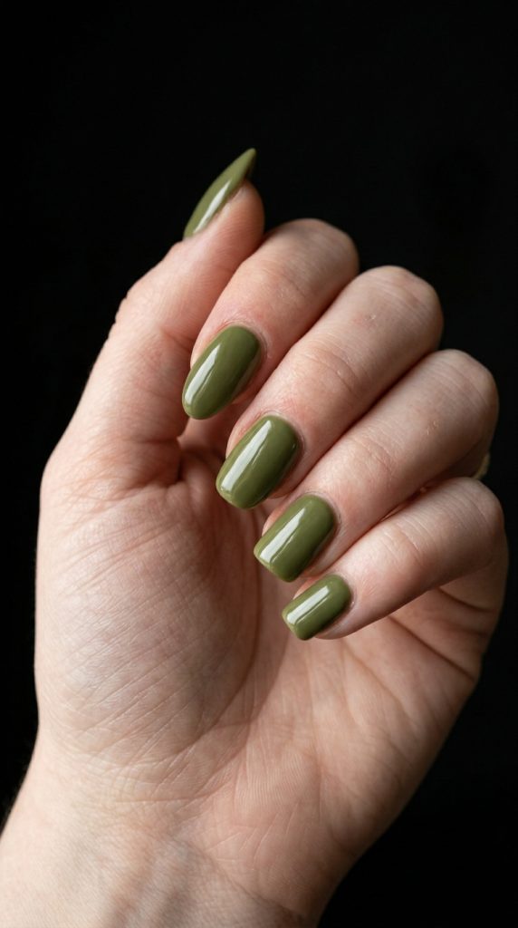 Green Acrylic Nails