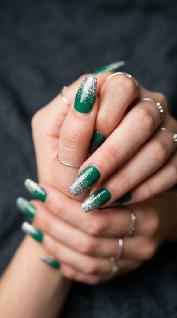 Green Acrylic Nails