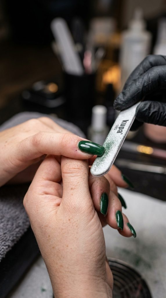 Green Acrylic Nails