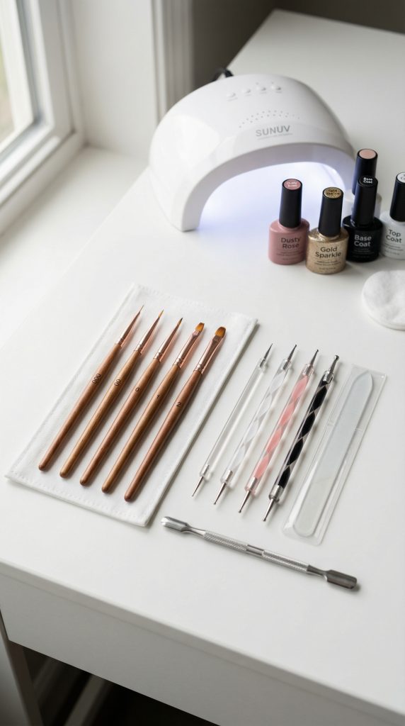 how to create lace nail art with builder gel