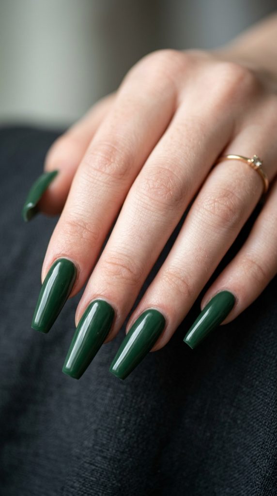 Green Acrylic Nails
