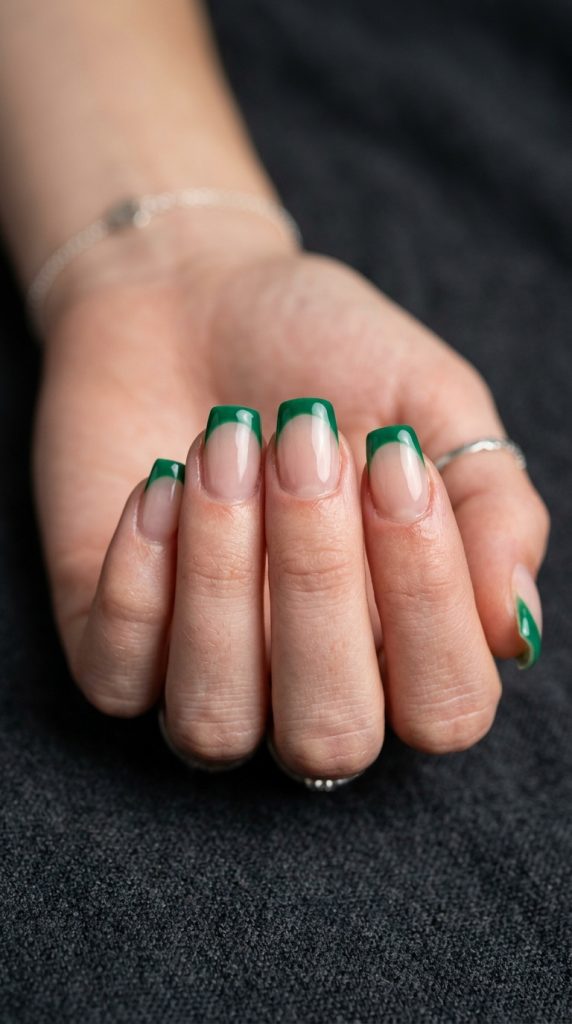 Green Acrylic Nails