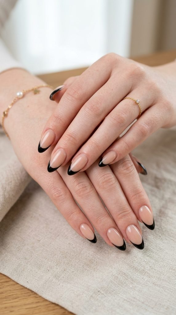 Black Acrylic Nails