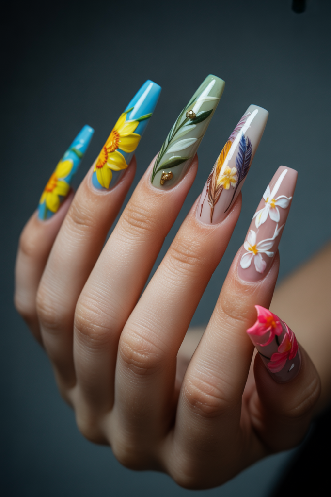 Floral Nail Designs