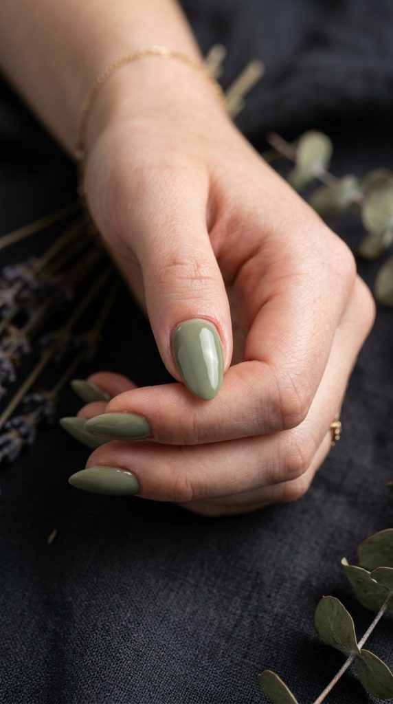Green Acrylic Nails
