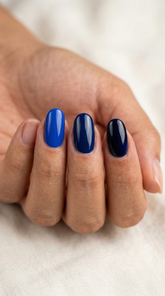 royal blue nail designs