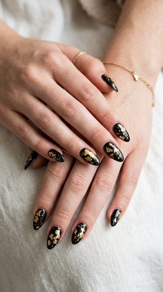 Black Acrylic Nails