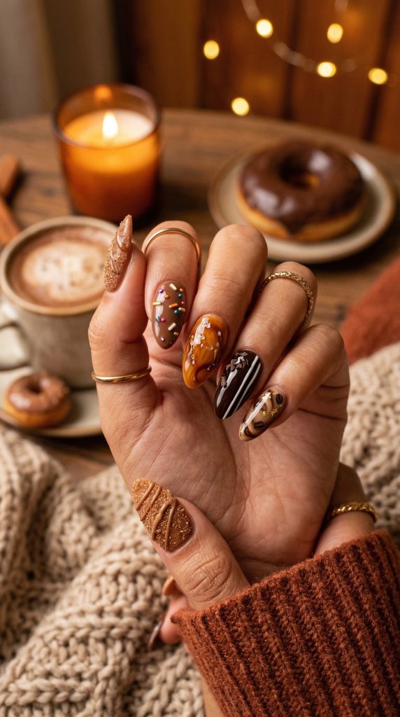 Glazed Donut Nails