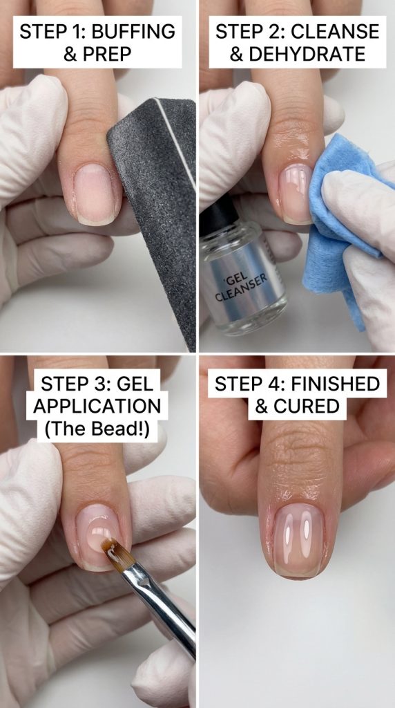 builder gel on natural nails