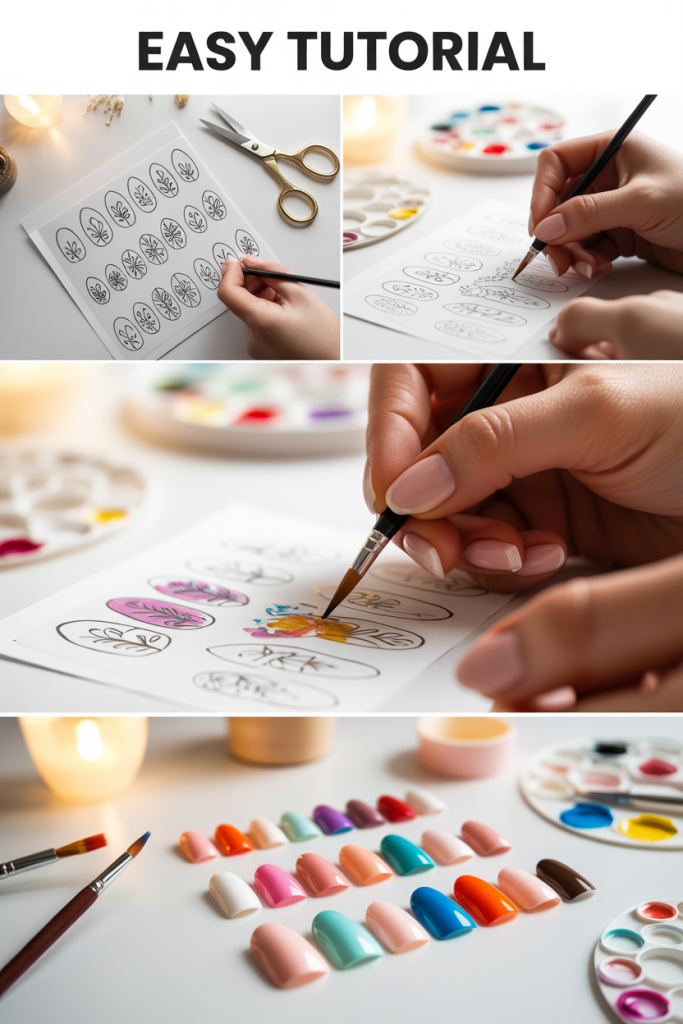 Paper nails design