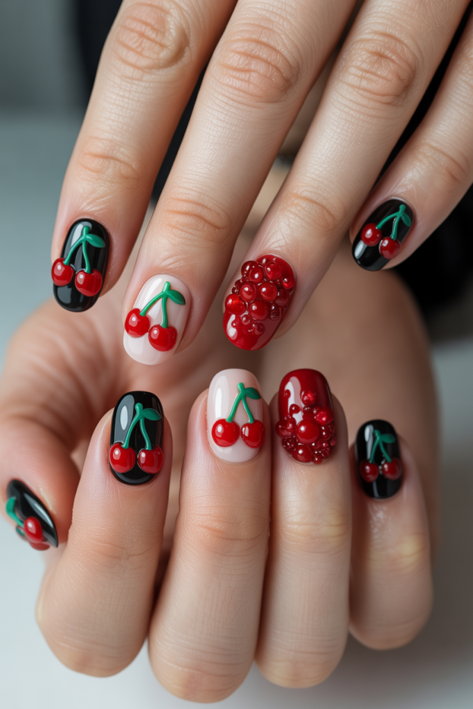 Cherry Nail Designs