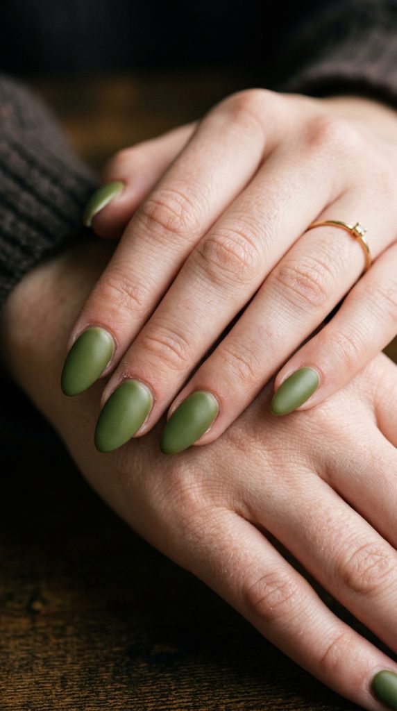 Green Acrylic Nails