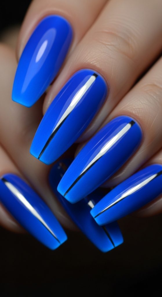 royal blue nail designs
