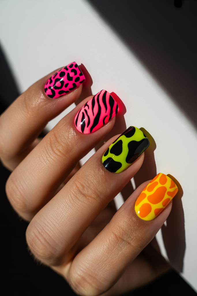 Neon Nail Designs