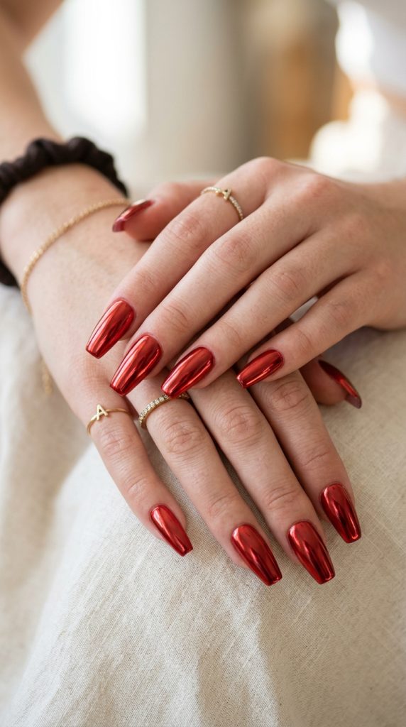 red nail designs