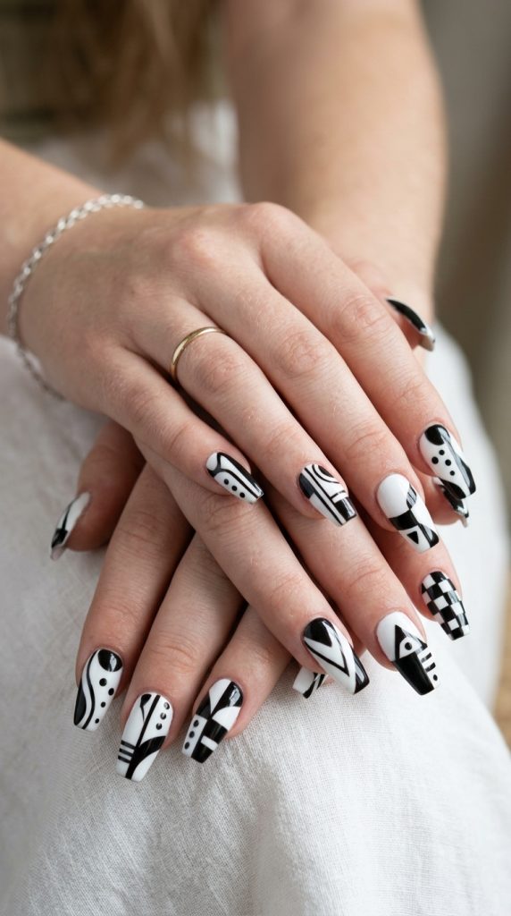 Black Acrylic Nails