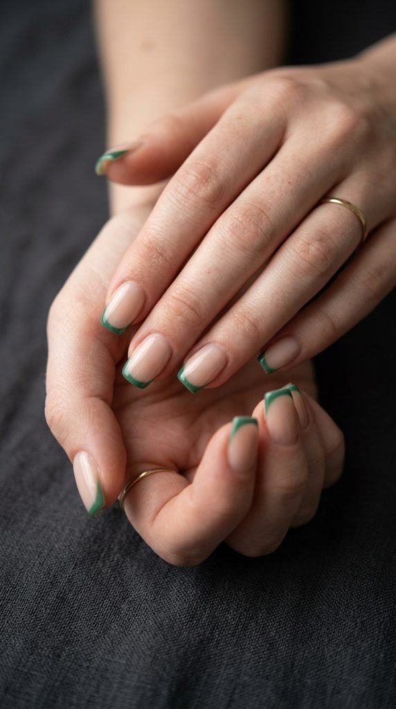 Green Acrylic Nails