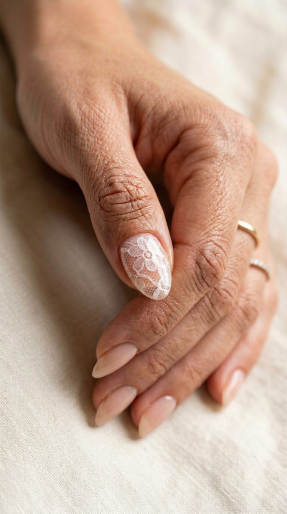 how to create lace nail art with builder gel