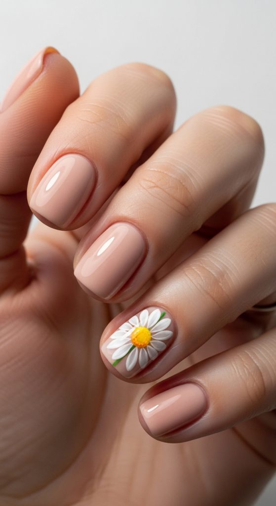 floral nail art