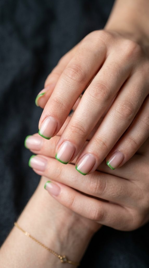 Green Acrylic Nails