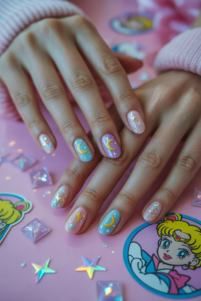 Celestial Nail Designs