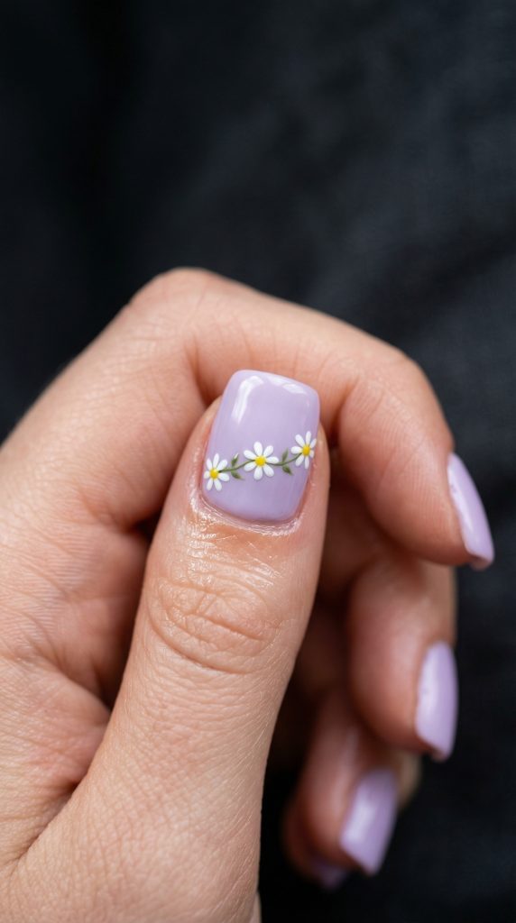 floral nail art