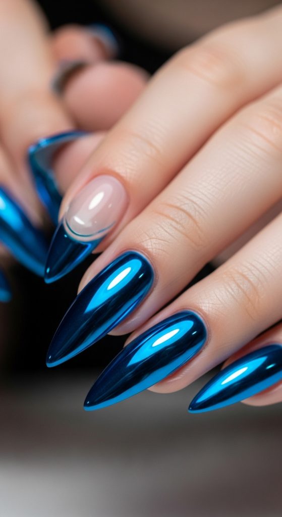 royal blue nail designs