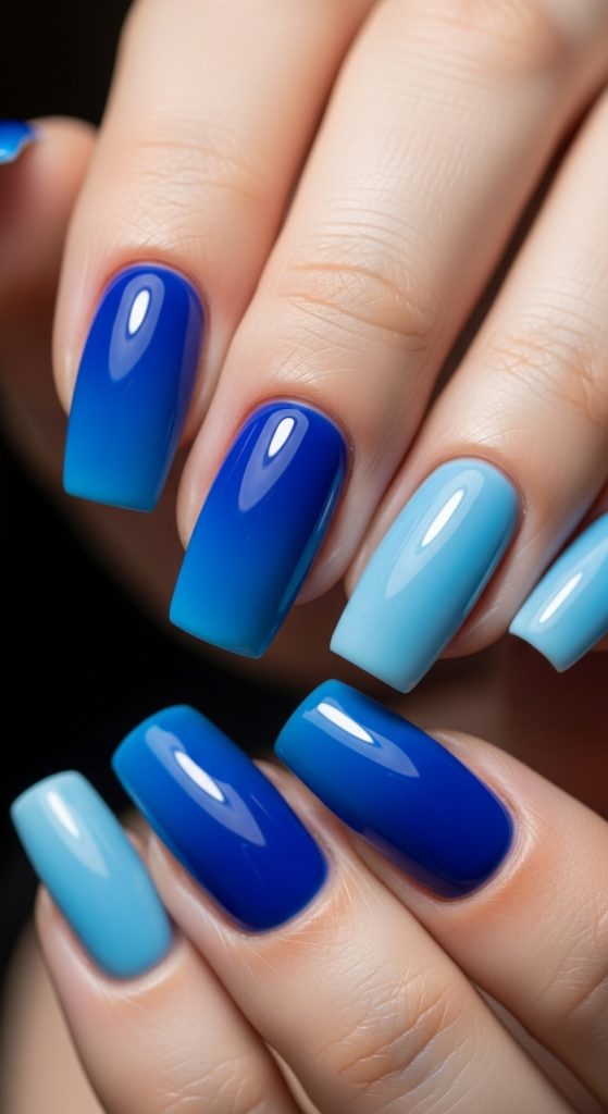 royal blue nail designs