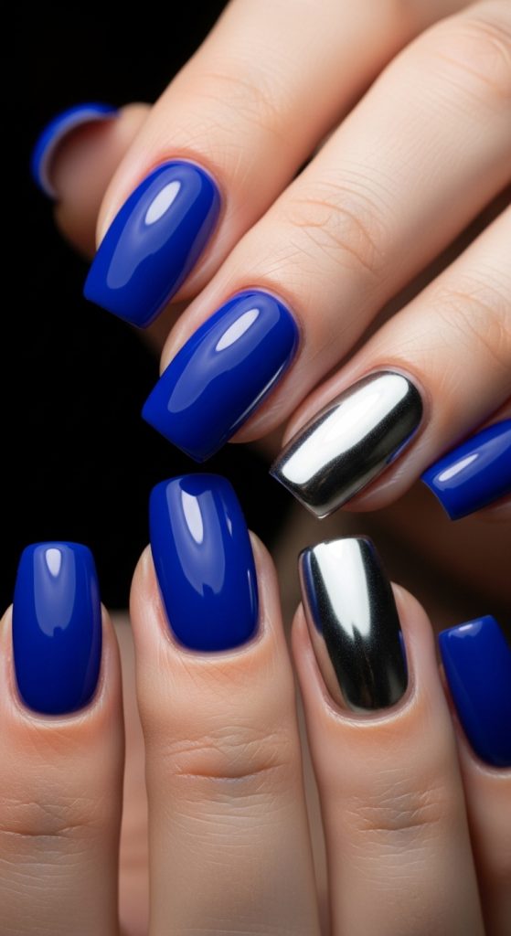 royal blue nail designs