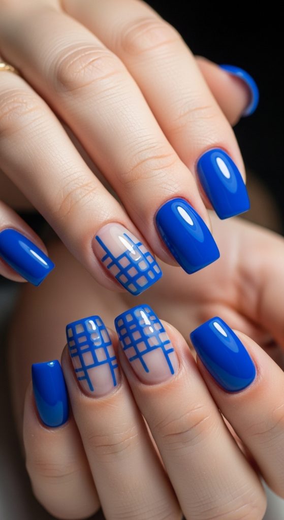 royal blue nail designs