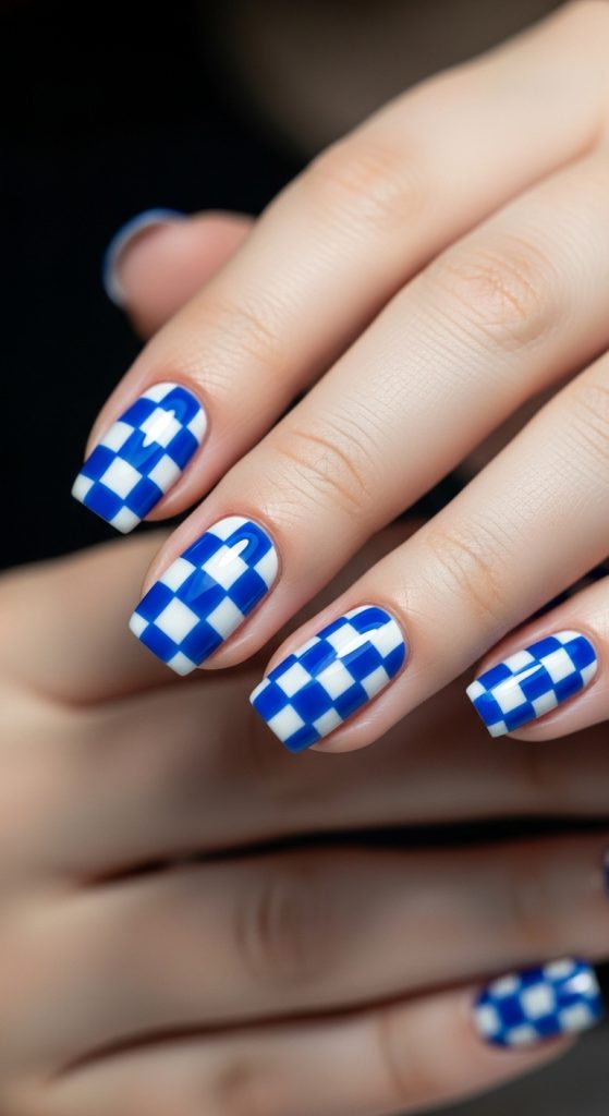 royal blue nail designs