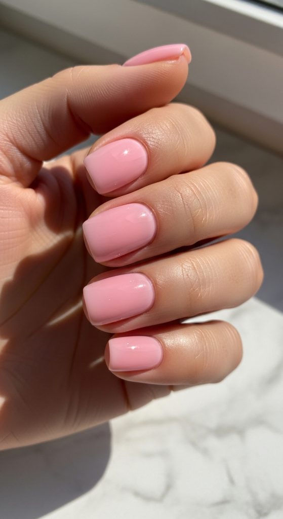 short acrylic nails