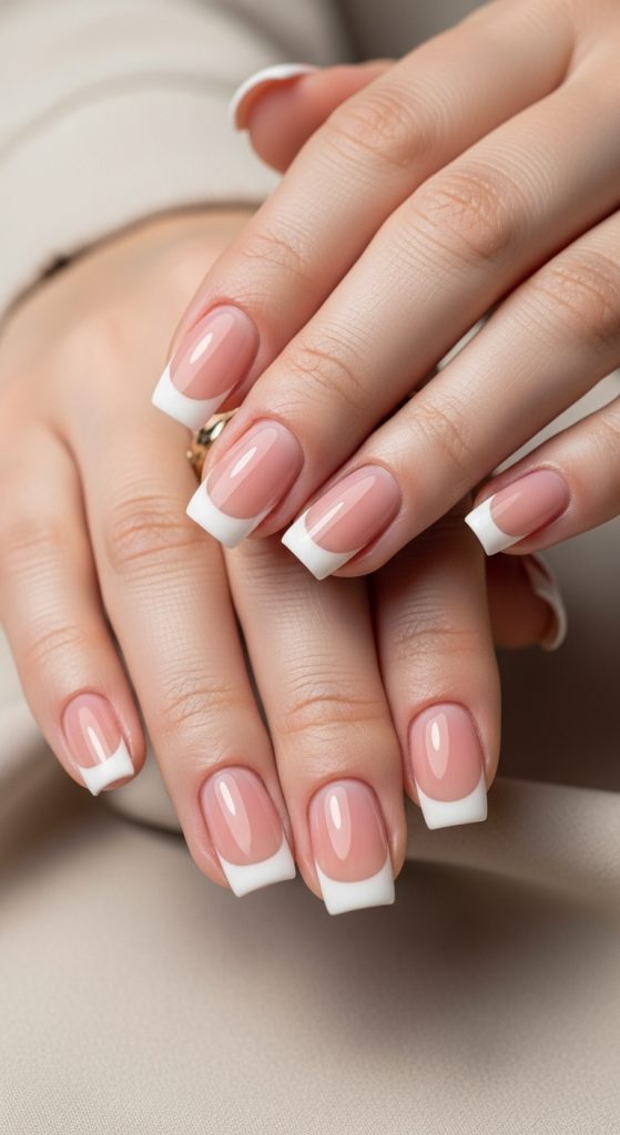 short acrylic nails