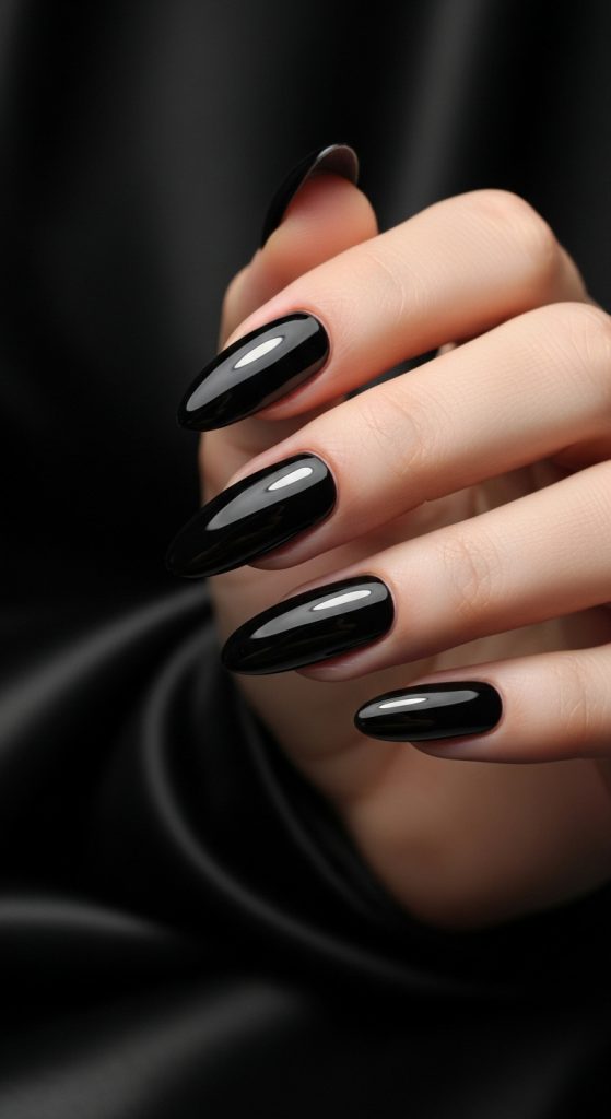 classy black nail designs