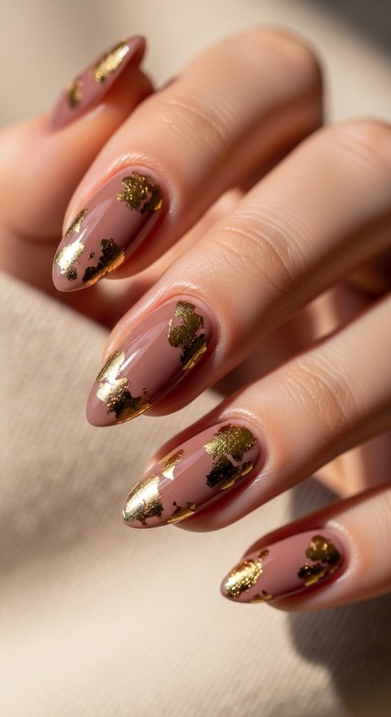 Mauve Nails Design