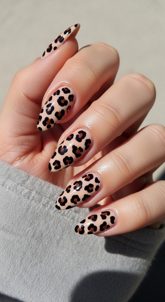 cheetah nail designs