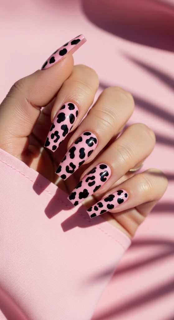 cheetah nail designs