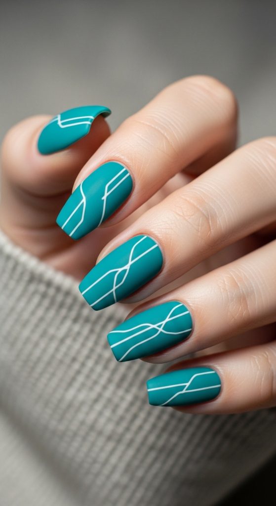 turquoise nail designs