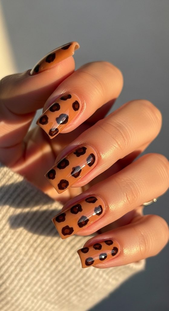 cheetah nail designs
