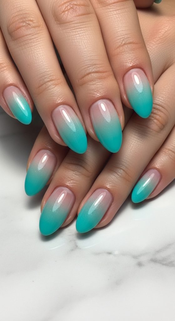 turquoise nail designs