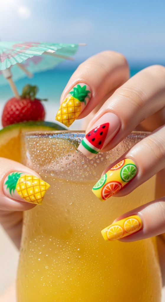 bright nail designs
