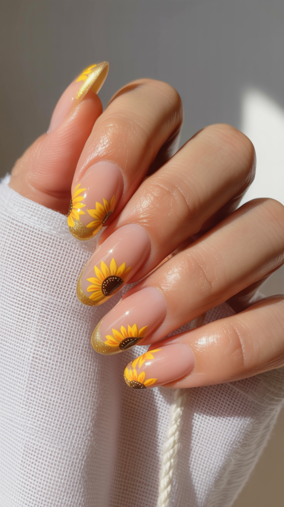 Sunflower Nails