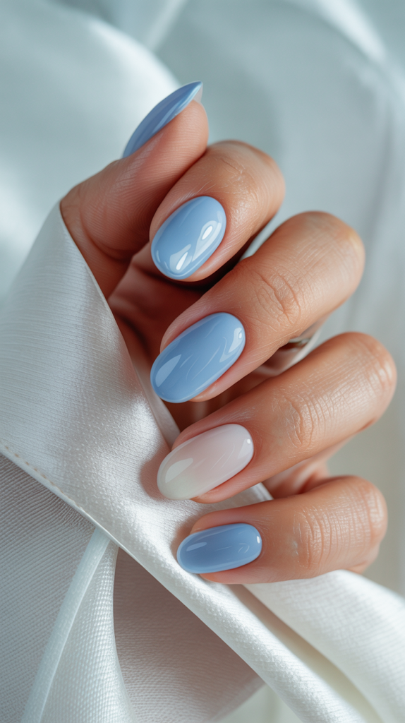 Blue and White Nail Designs 