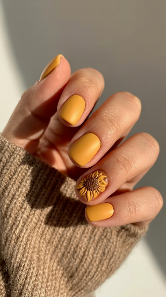 Sunflower Nails
