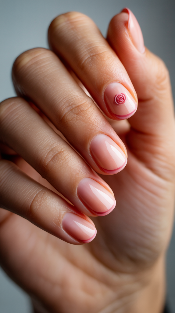 rose nail art

